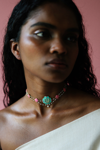 Mosaic Pearl Choker