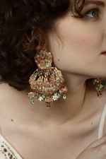 Multi Embroidered Earrings-Melrosia,Uk,Manchester