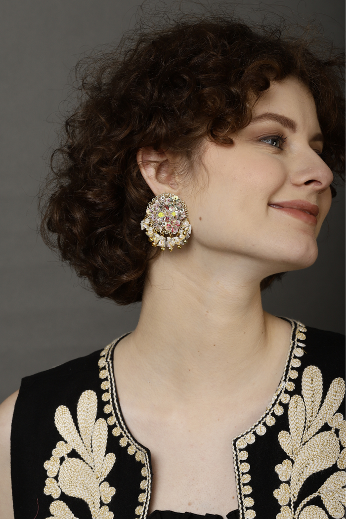 Multicolour Floral Stud