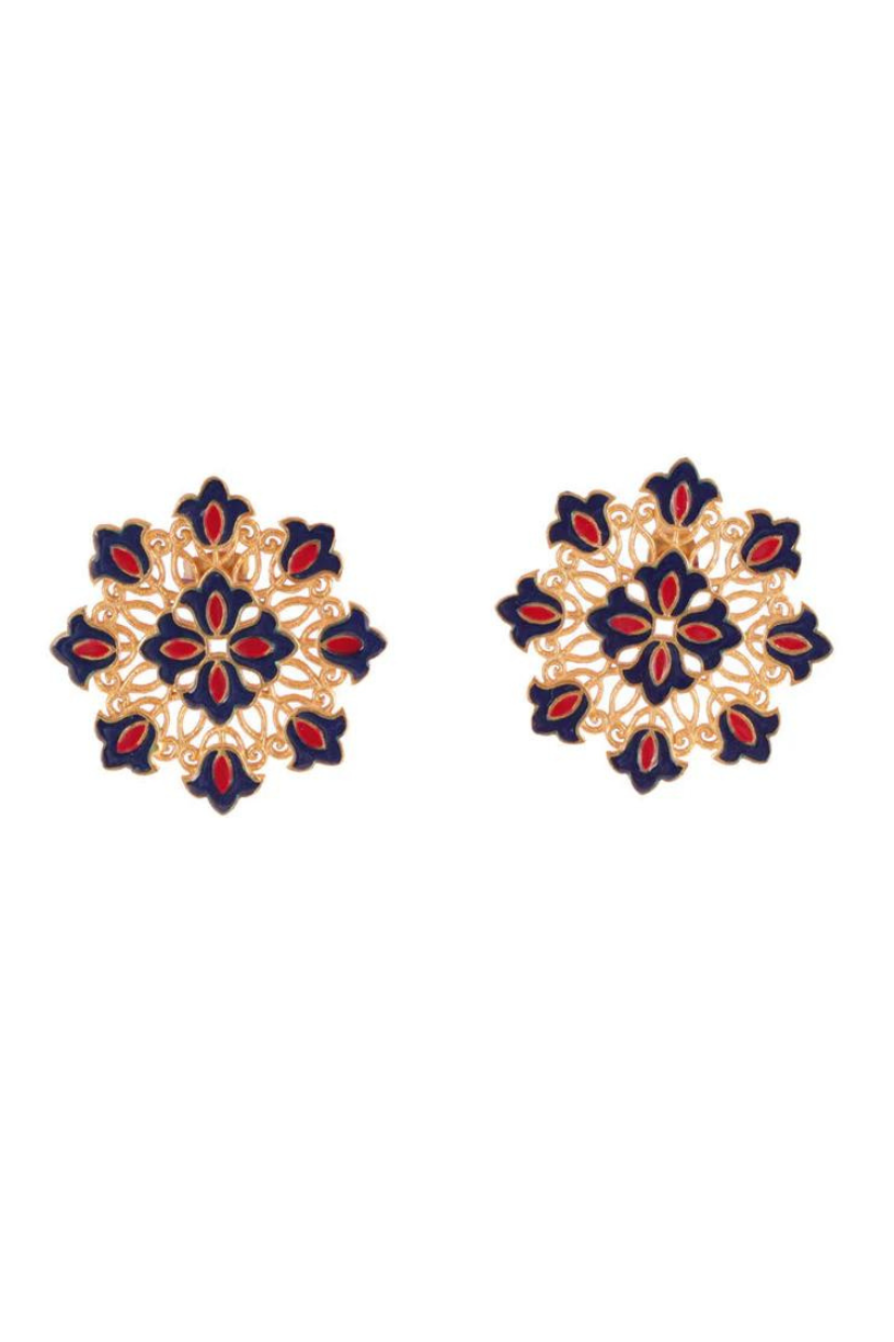 Buy-Online-Latest-Flower-Stud-Earrings-UK,France