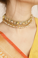 Amber Embroidered Choker