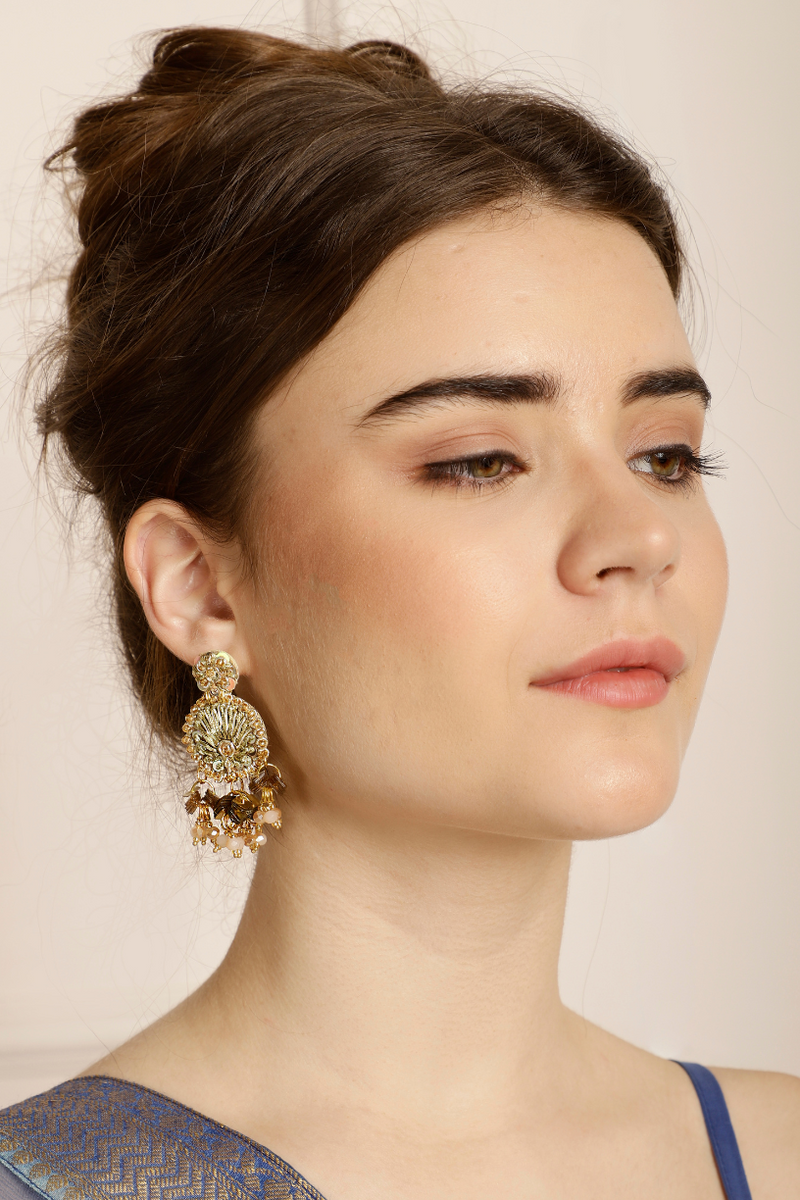 New-Design-Online-Mini-Gold-Beaded-Earrings-UK,Paris