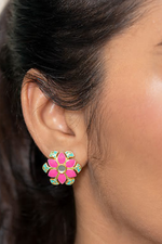 Pastel Enamel Earrings-Melrosia,Uk,USA