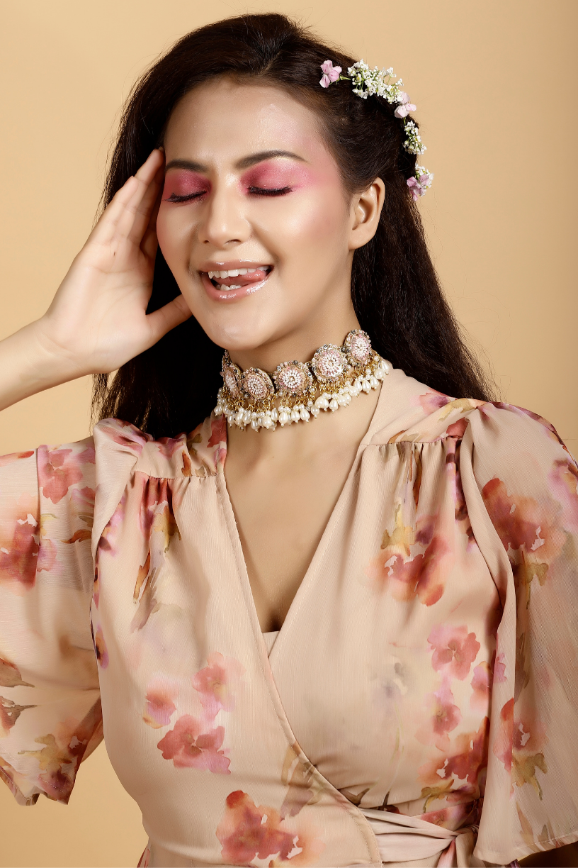 Pastel Pearl Necklace-Melroisa,UK,Paris