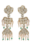 Pearl Embroidered Earrings