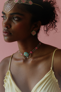 Pearl Mosaic Choker Necklace