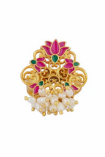 Pink Lotus Adjustable Ring Top - Melrosia - UK - USA