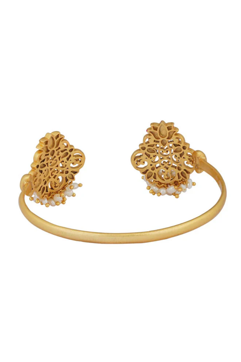 Pink Lotus Cuff Bracelet 3 - Melrosia - UK - USA