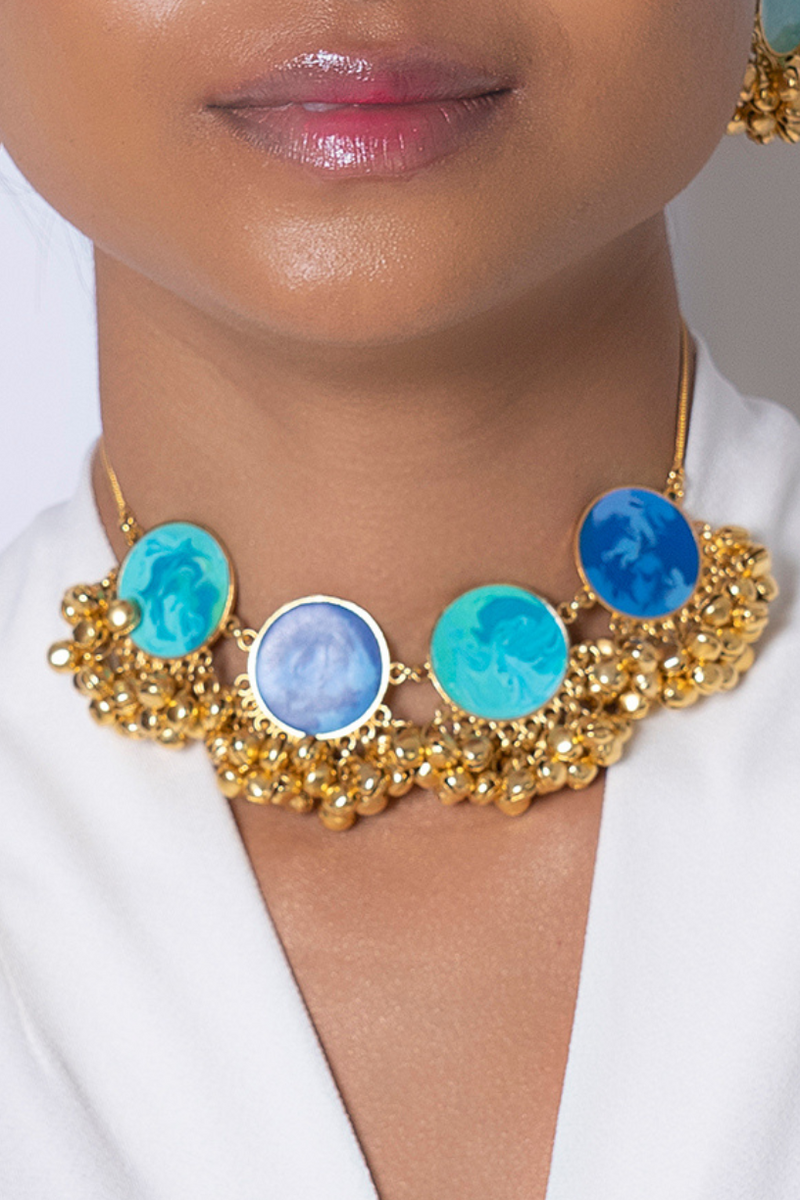 Pricing-Buy-Design-Blue-Carnival-Choker-UK,Spain
