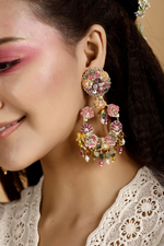 Sea Embroidered Earrings-Melrosia,UK,USA