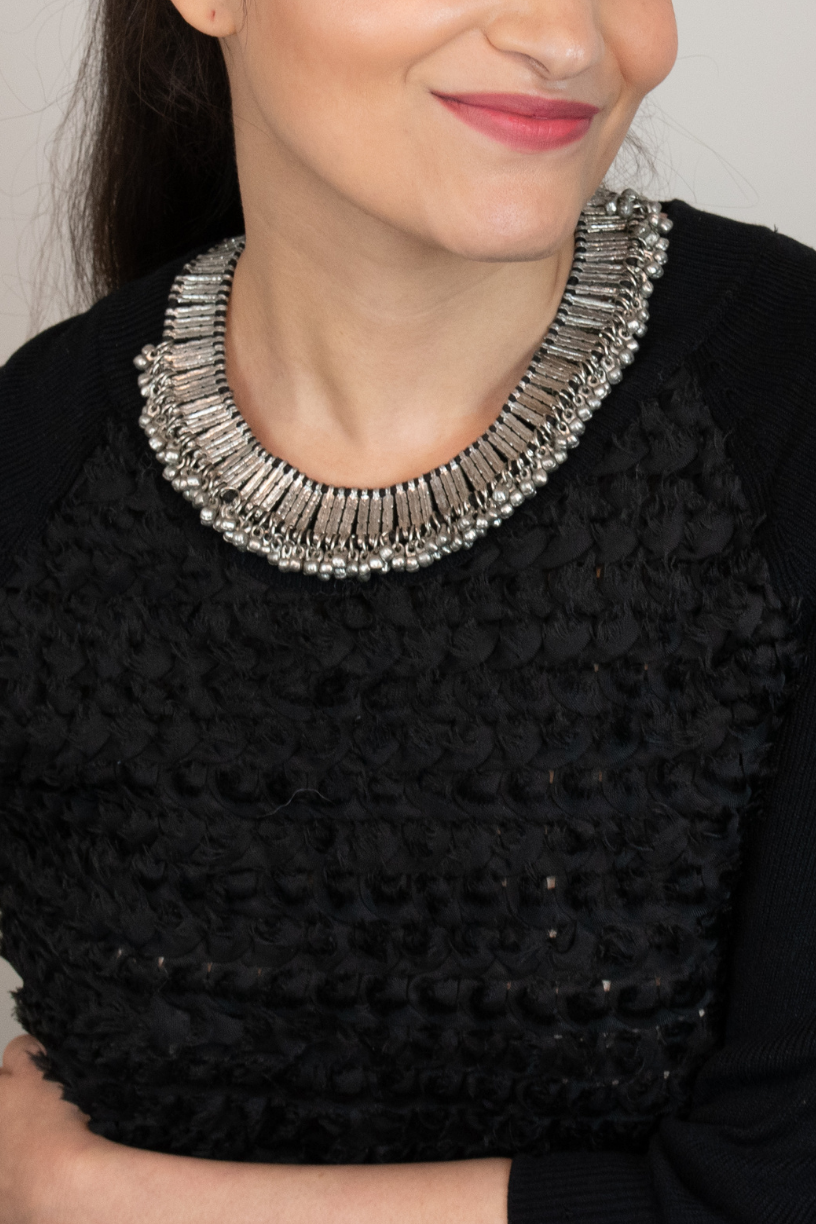 Silver Ghungroo Necklace 1 - Melrosia - UK - USA