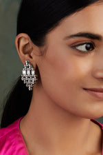 Silver Mirror Teer Earrings