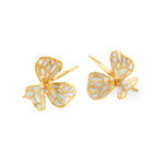 POWDER BLUE FIORE EARRINGS-Melrosia,UK,USA