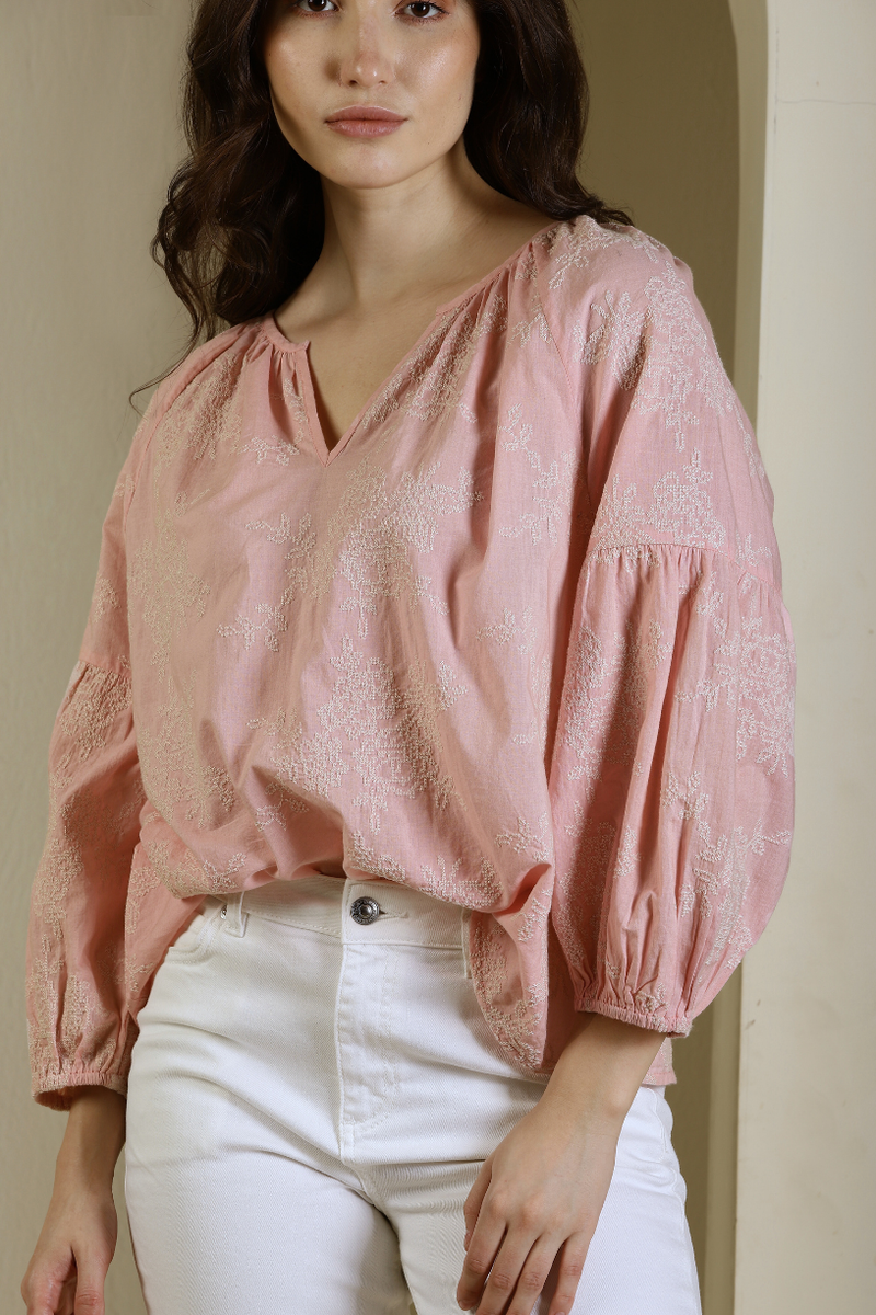The Pink Quiet Blouse - Melrosia - UK - USA