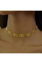 Tranquil Lotus Choker Necklace 1 - Melrosia - UK - USA