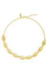 Tranquil Lotus Choker Necklace Front - Melrosia - UK - USA