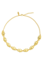 Tranquil Lotus Choker Necklace Front - Melrosia - UK - USA