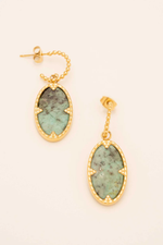 Turquoise Drop Earrings-Melrosia,UK,USA