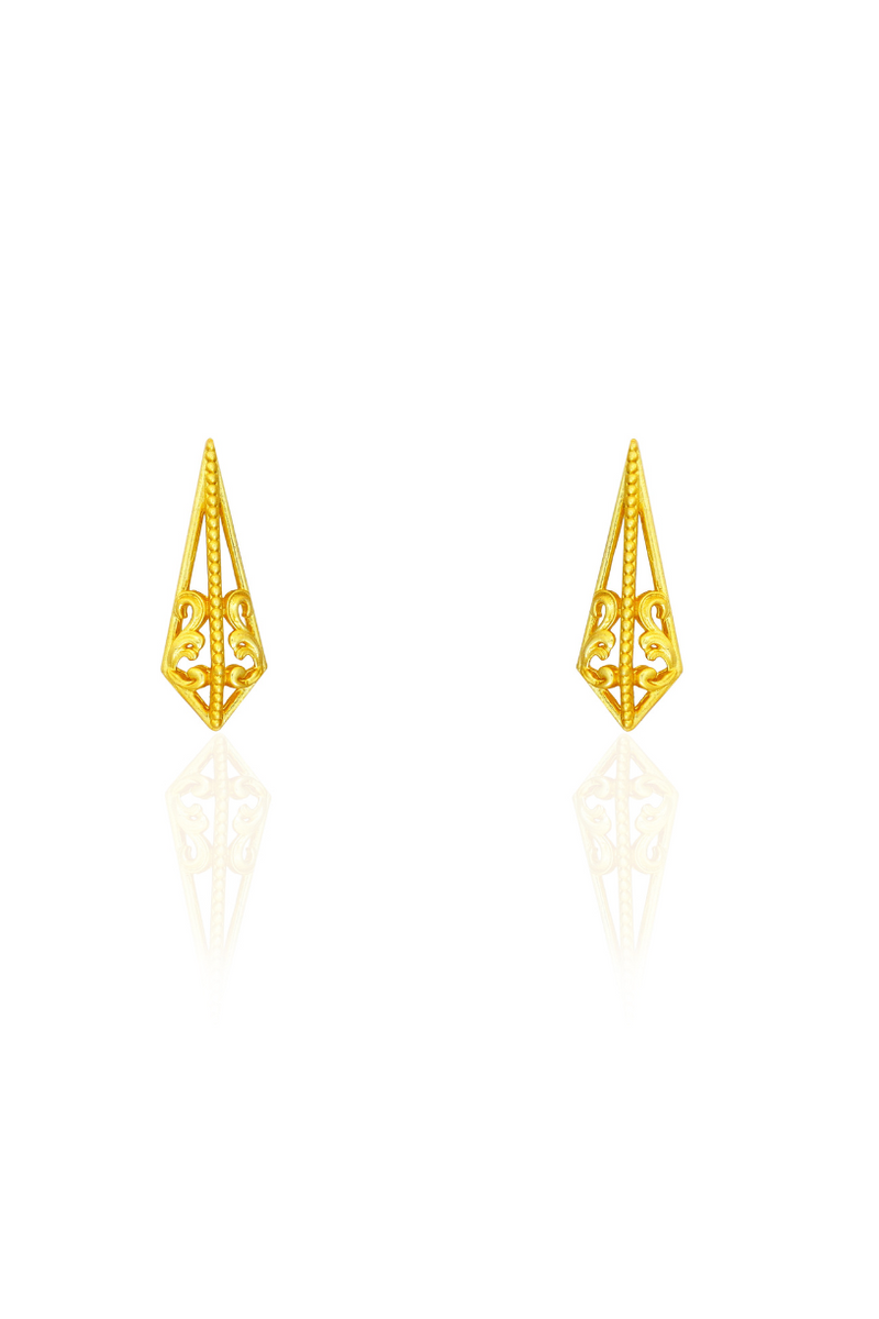 Mini 3D Ornate Earrings