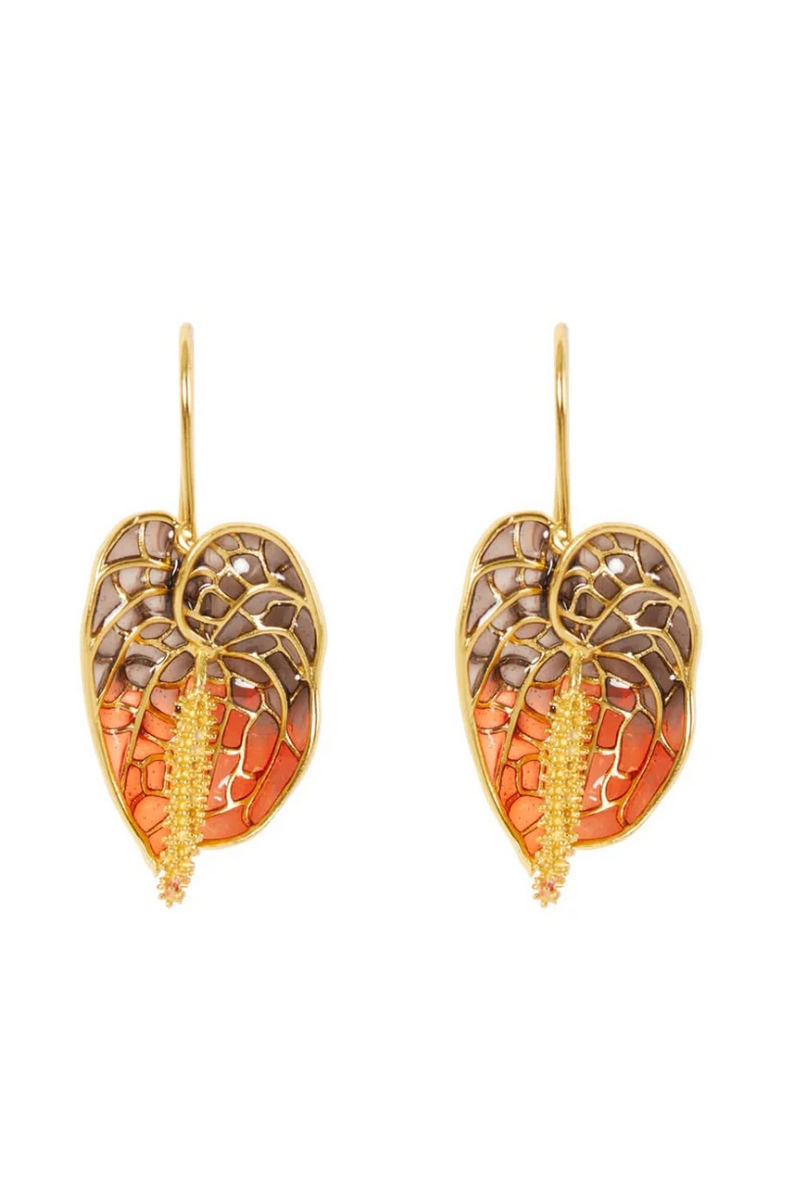 Anthurium Dangle Earrings