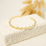 Curly Golden Bangle