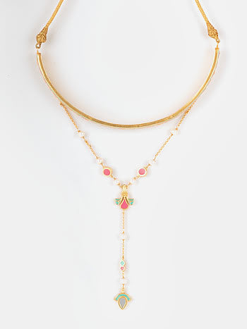 Layered Summer Necklace-Melrosia-London-Manchester