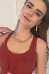 Gold Mirror Temple Necklace
