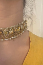 Amber Embroidered Choker