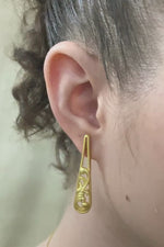 Gold Acanthus Earrings