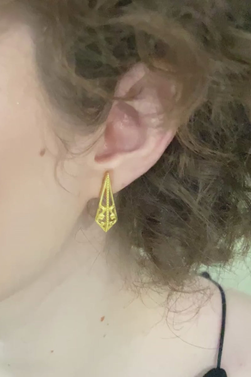 Mini 3D Ornate Earrings