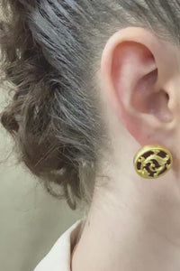 Garnet Enamel Studs-Studio Melrosia,UK,France