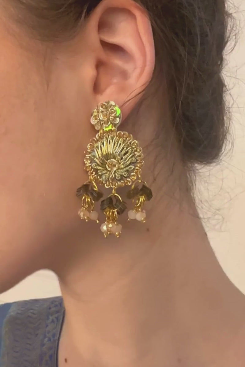 New-Design-Online-Mini-Gold-Beaded-Earrings-UK,France