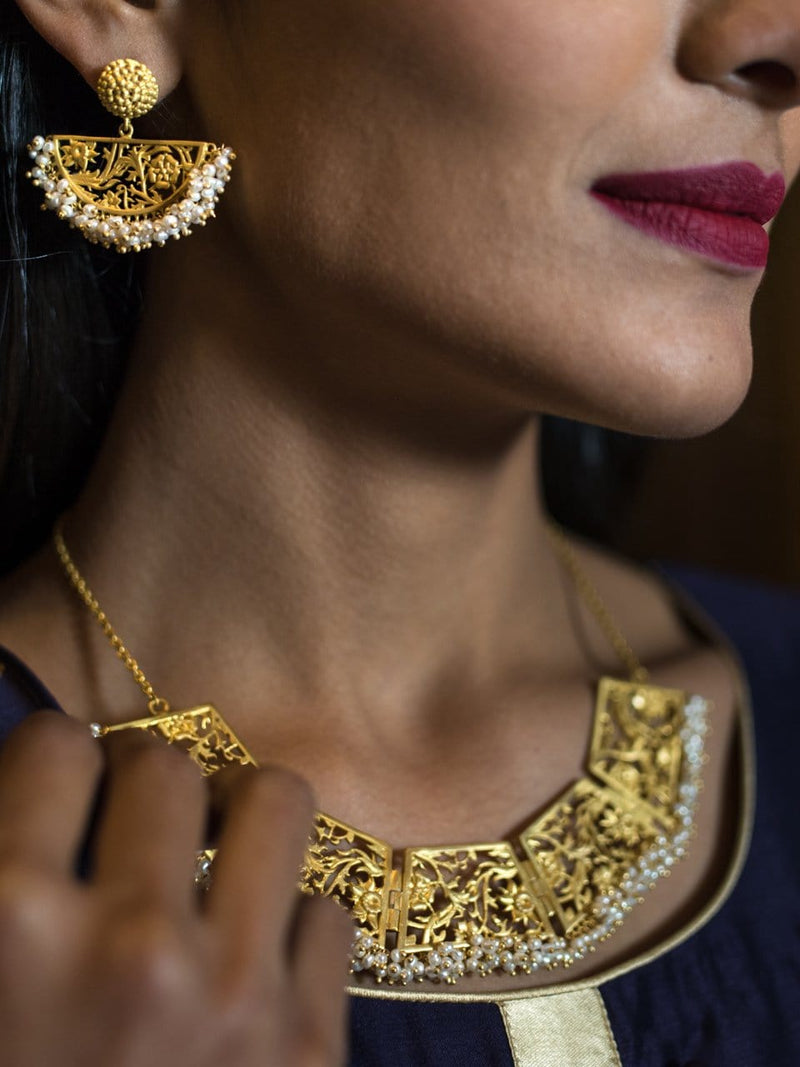 The Jewel Jar Zariin Necklaces Gold Treasure Necklace