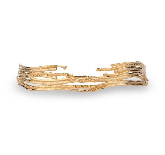 The Jewel Jar Studio Metallurgy Necklaces Gold Skinny Twiggy Choker- Silver/Gold Statement Choker Necklaces