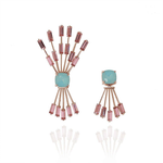 The Jewel Jar Esme Crystals Earrings Pastel Mismatch Earrings