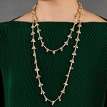 Gold Long Beaded Chain