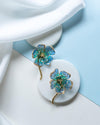 Blue Blossom Earring-Melrosia- UK_USA