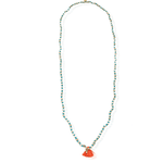 The Jewel Jar, House of Tuhina, Chunky beaded chain necklace blue