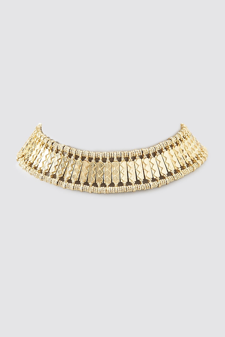 Beaded Gold Necklace-Melrosia,UK,USA