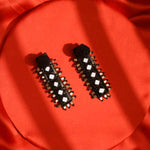 Front-Back Embroidered Earrings-Melrosia,UK,USA