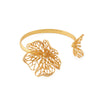 Gold Blossom Cuff Bracelet-Melrosia-London-NewYork