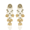 The Jewel Jar Fool Jhadi Earrings Long Cascading Earrings Indian hoop earrings with jhumkis