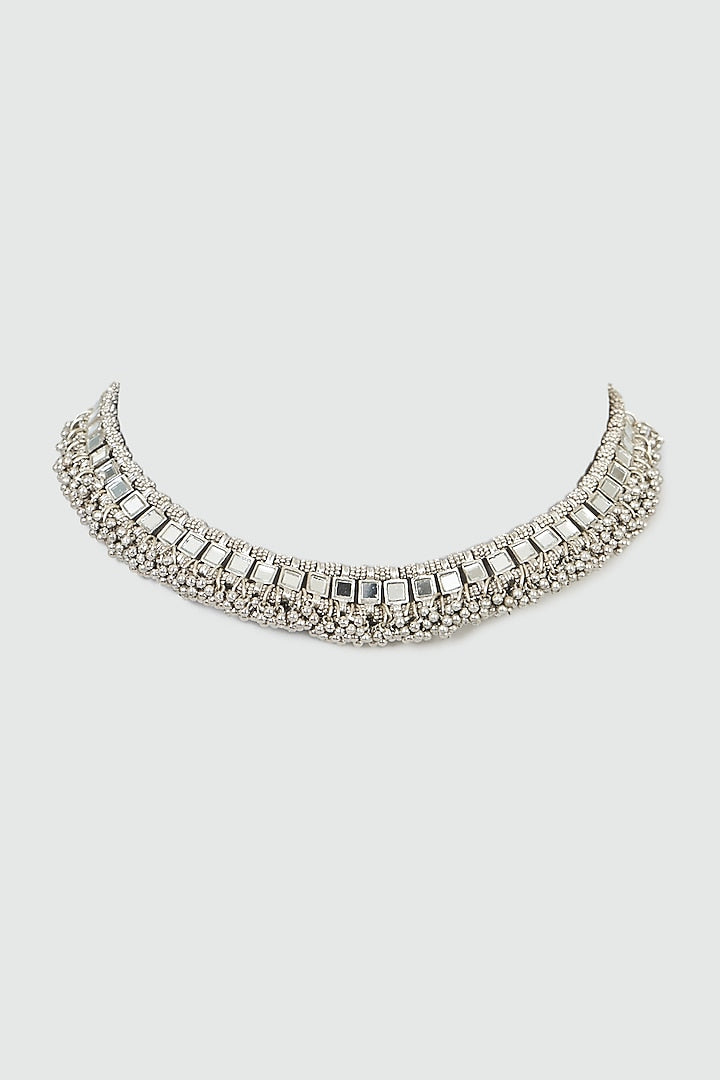 Silver Mirror Necklace-UK,USA