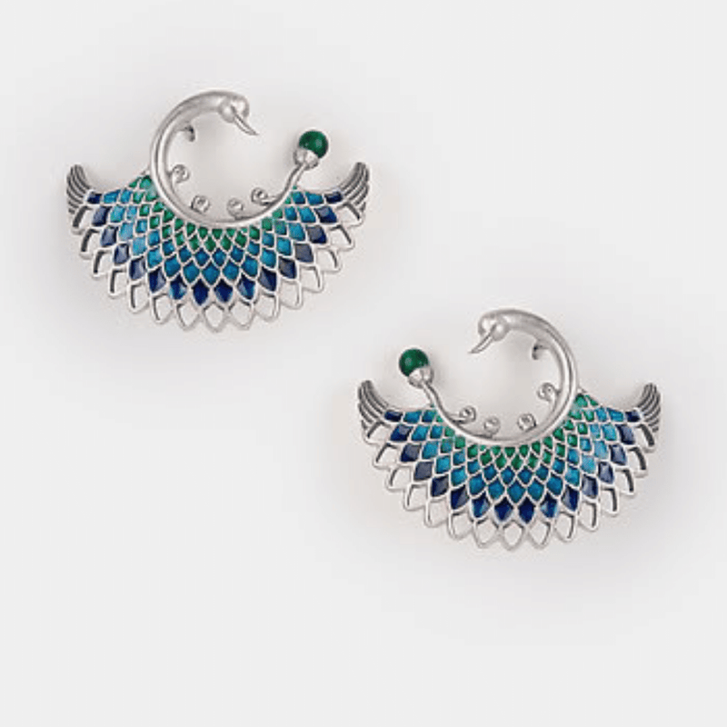 The Jewel Jar, Shaya, peacock earrings