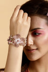 Pink Beaded Bracelet-Melrosia- Paris-France