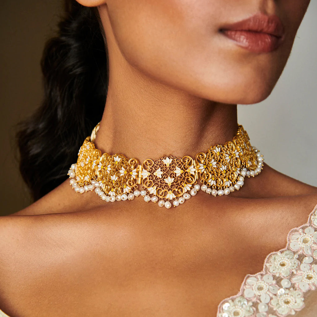 Serene Lace Choker- Melrosia-UK-USA