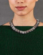 Silver Collar Necklace-Melrosia-Miami-Los Angeles