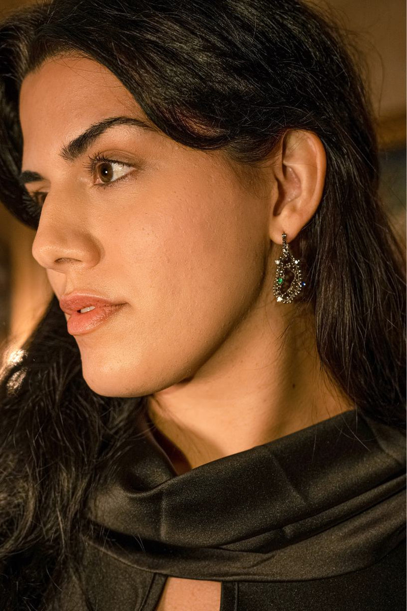 Textured Drop Earrings- Studio Melrosia- Uk-USA