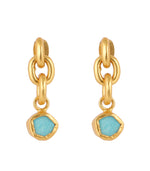 Turquoise LinkDrop Earrings - Melrosia - France- Spain