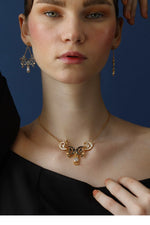 baroque enamel necklace-UK-USA